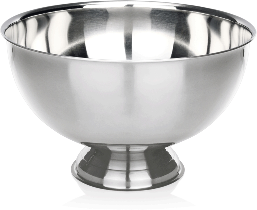 Champagnerkühler, Ø 38 cm, edelstahlfarben, lackiert, Chromnickelstahl