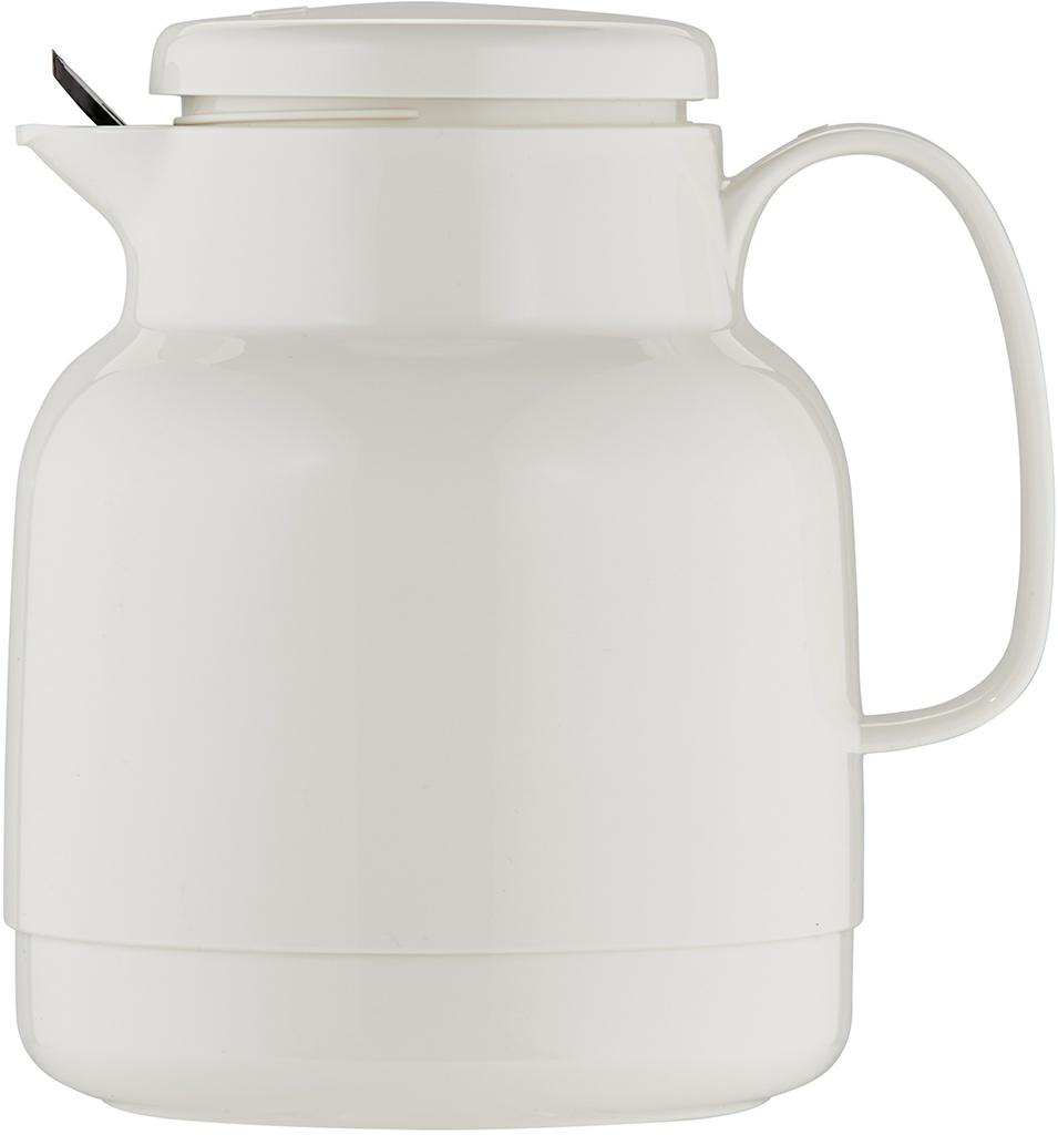Isolierkanne mit Teesieb 1,0 l weiß - Helios Mondo + Teesieb -