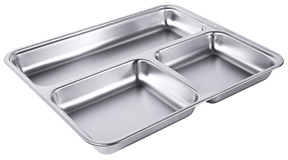 Abteilplatte, 3-tlg. GN 1/2 Ausführung für JVA VDN 2109 2801