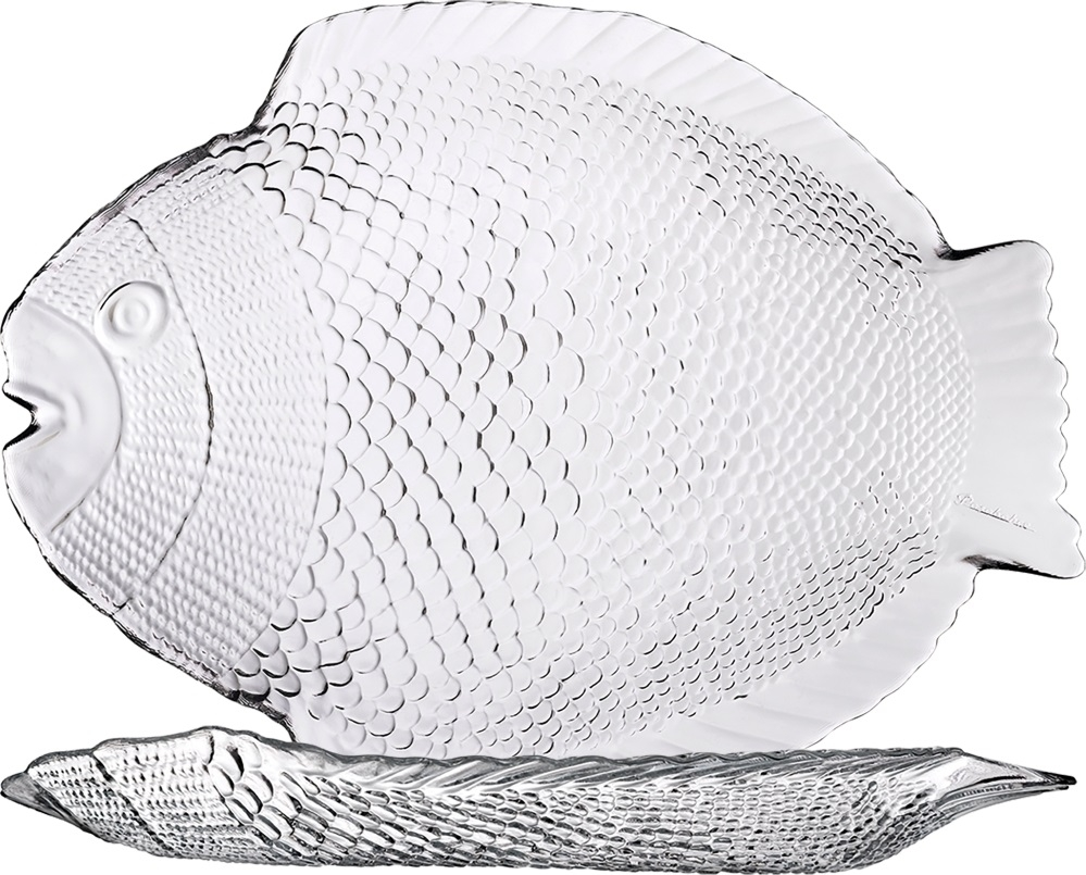 Marine Fisch Servierplatte 26x21cm *