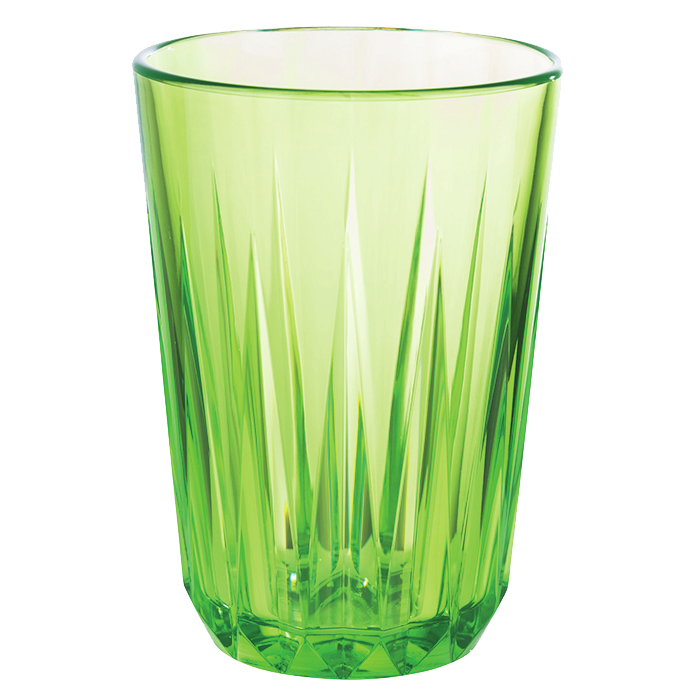 APS Trinkbecher -CRYSTAL- green Ø 7 cm, H: 9,5 cm Inhalt 0,15