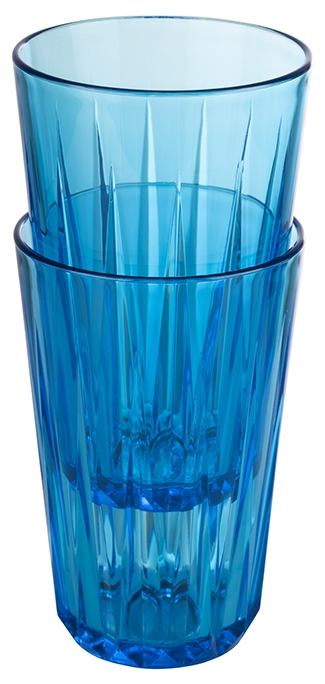 APS Trinkbecher -CRYSTAL- blue sky Ø 8 cm, H: 12,5 cm Inhalt 0,30