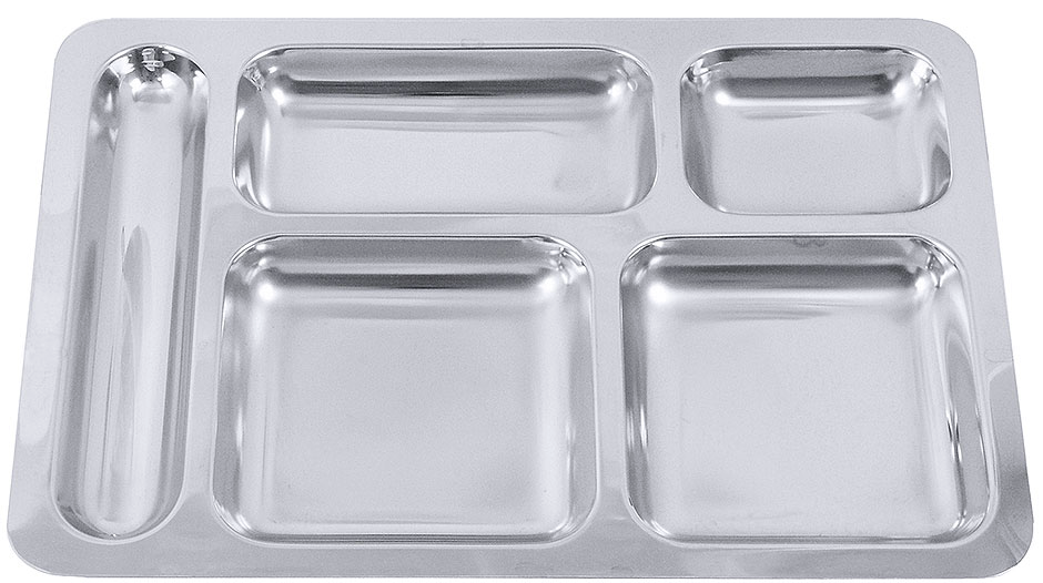 Abteilplatte, 5-teilig