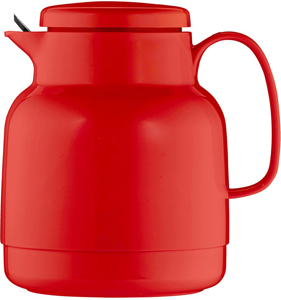 Isolierkanne mit Teesieb 1,0 l rot - Helios Mondo + Teesieb -